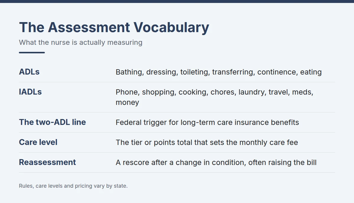Summary card: The Assessment Vocabulary